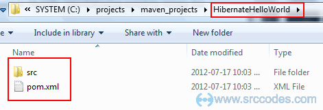 Maven Java Project structure