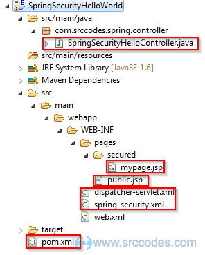 Initial Spring 3 MVC Web Application Project Structure