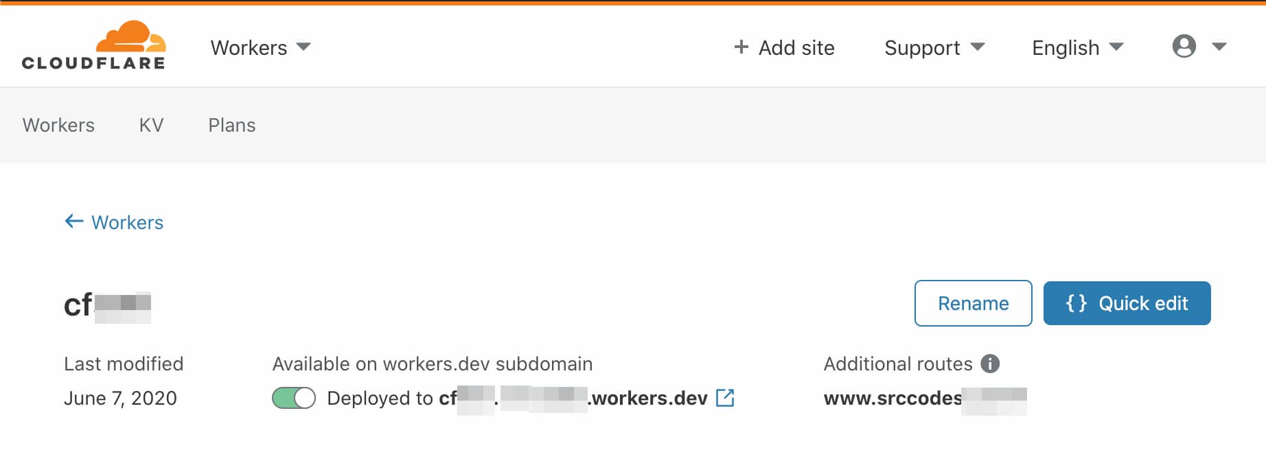 serverless Cloudflare Workers