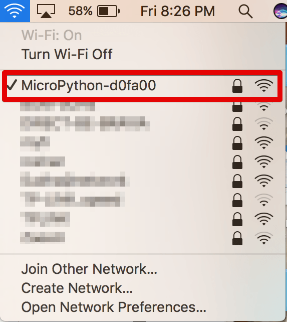 Connect the computer to the WIFI access point