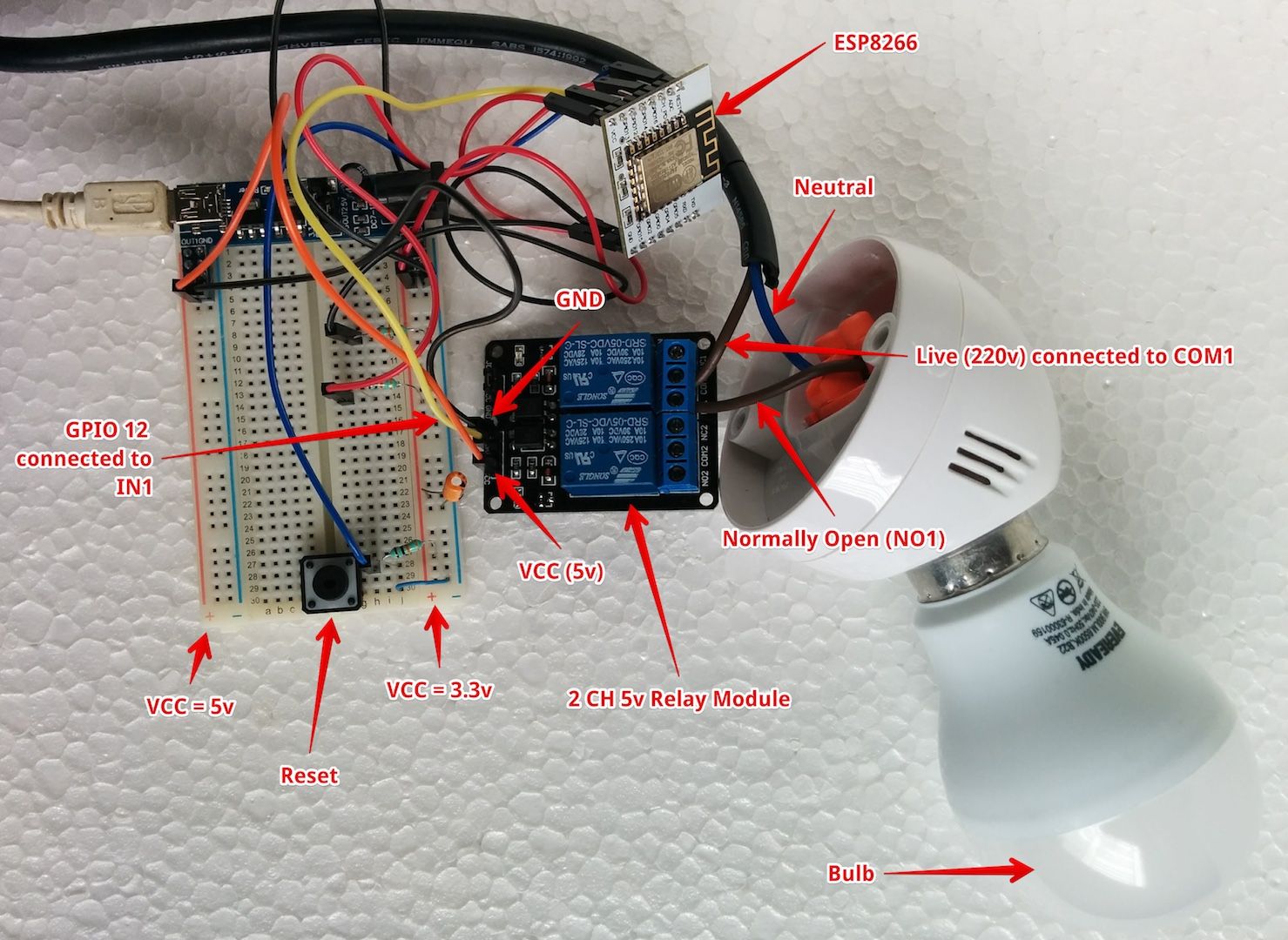 IOT - Home Automation project using Geofencing, MQTT, ESP8266 and MycroPython